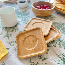 Wooden Coaster - 6 Pcs